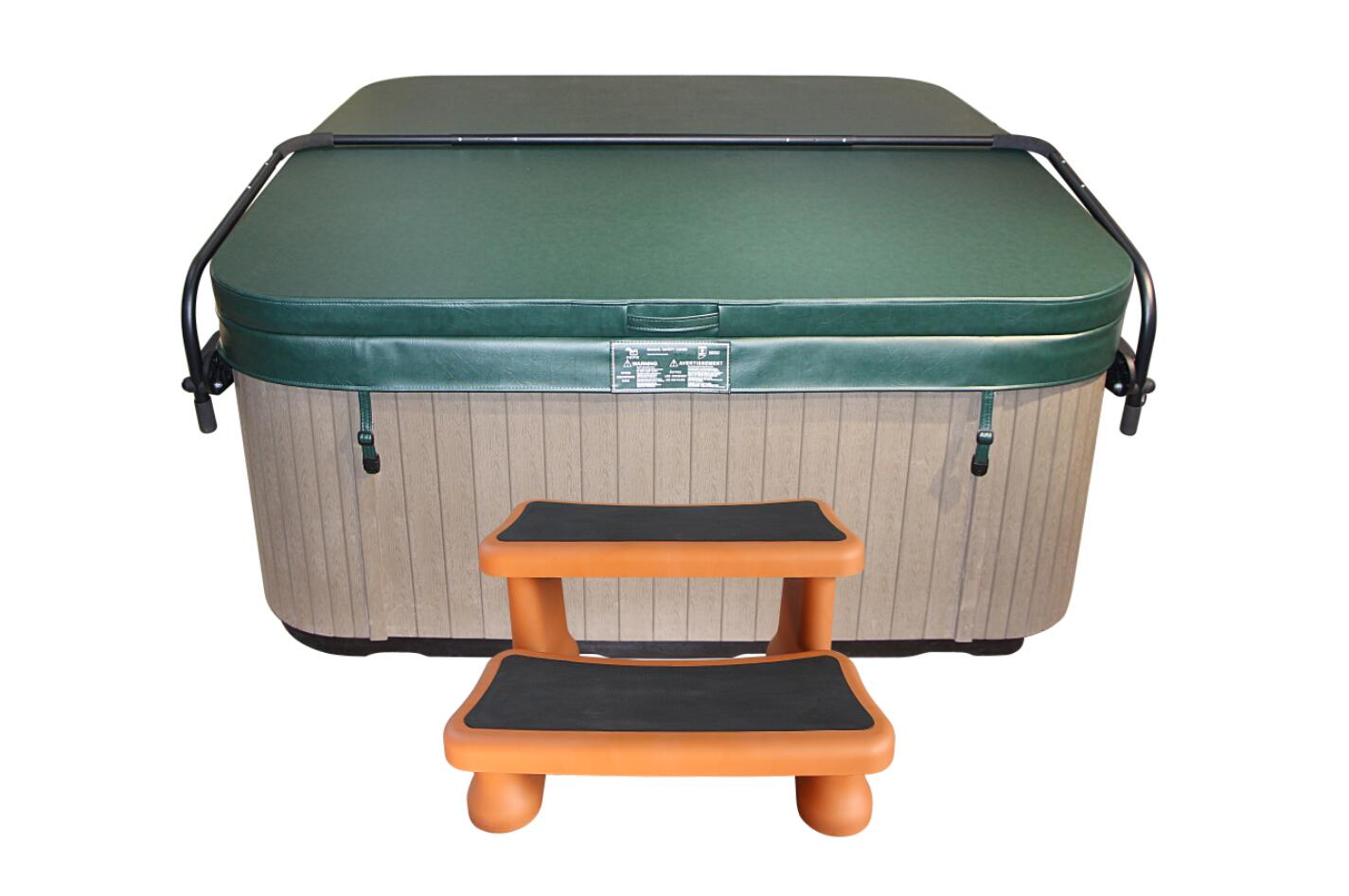 outdoor spa step